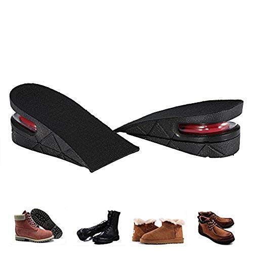 Duevin Plantilla de Zapatos de Aumento de Altura Plantilla invisible para hombres y mujeres invisibles Soporte Para el Arco Ortopédico Almohadillas Para el Talón Inserciones Acolchadas