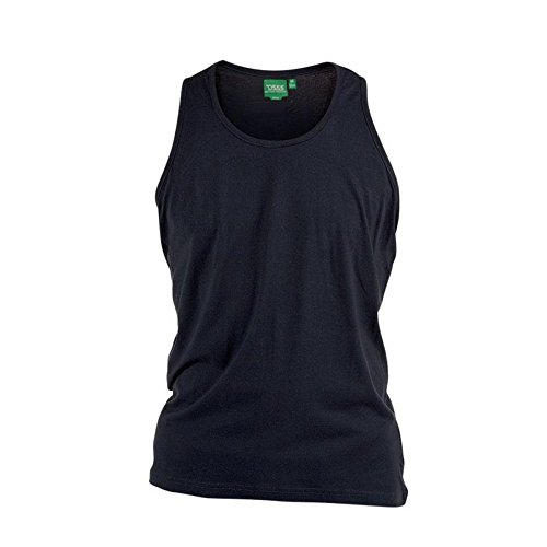 Duke Camiseta Sin Mangas Modelo Fabio-1 Kingsize Para Hombre (8XL/Negro)