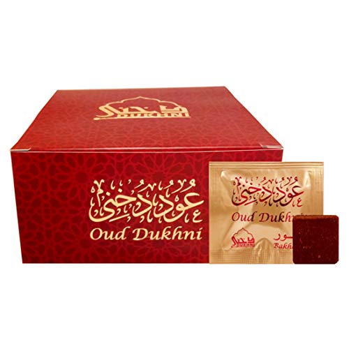 Dukhni Oudh Bakhoor Delux. Perfecto para leer, Namaaz, yoga, oración, meditación, relajación, relajación. Hecho con fragancia natural rica en madera de Oud y profunda fragancia espiritual