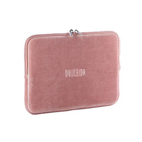 Dulceida Mucho Amor Velvet - Funda para portátil de 15", Color Rosa