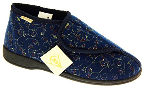 Dunlop Mujer Azul Marino Zapatillas De Velcro Ortopédica EU 37