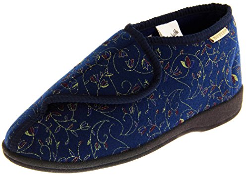Dunlop Mujer Azul Marino Zapatillas De Velcro Ortopédica EU 37