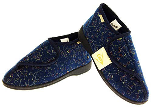 Dunlop Mujer Azul Marino Zapatillas De Velcro Ortopédica EU 37