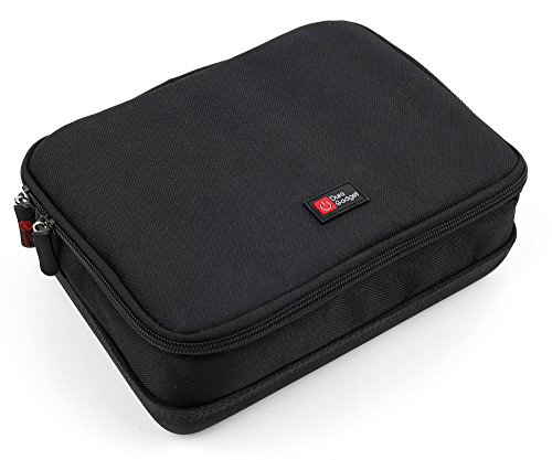 DURAGADGET Bolsa Acolchada Profesional Negra con Compartimentos e Interior en Gris para maquinilla de Afeitar/Corta Pelo Philips Serie 5000 HC5100/15 / Remington HC5810 Pro