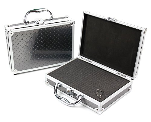 DURAGADGET Maletín/Estuche rígido para maquinilla de Afeitar/Corta Pelo Braun BT 5050 / Philips HC3420/15 / Braun Silk-Expert IPL BD 5009 / GHB SURKER/SURKER, con gomaespuma Personalizable