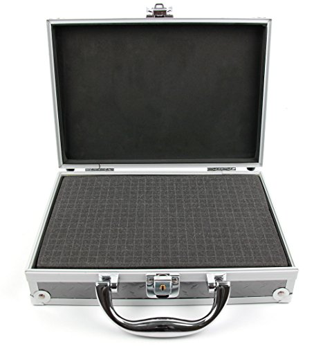 DURAGADGET Maletín/Estuche rígido para maquinilla de Afeitar/Corta Pelo Braun BT 5050 / Philips HC3420/15 / Braun Silk-Expert IPL BD 5009 / GHB SURKER/SURKER, con gomaespuma Personalizable