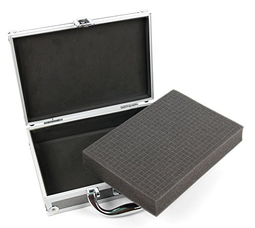 DURAGADGET Maletín/Estuche rígido para maquinilla de Afeitar/Corta Pelo Braun BT 5050 / Philips HC3420/15 / Braun Silk-Expert IPL BD 5009 / GHB SURKER/SURKER, con gomaespuma Personalizable