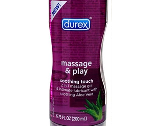 Durex Massage and Play Soothing Touch 2 in 1 Massage Gel & Intimate Lubricant with Soothing Alo Vera. : Size 6.76 Fl Oz by Durex