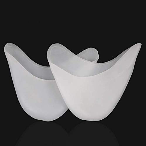 Dusenly - 2 pares de almohadillas de gel de silicona para los dedos del pie y los dedos del pie protectores para zapatos de ballet, punta, baile, tacones altos