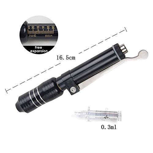DXMBHL Hialurónico Inyección Bolígrafo Equipo Jeringuilla Nebulizador Sin Aguja Inyección para Salones de Belleza caseros Eliminación de Arrugas Reposición Hidratante,A