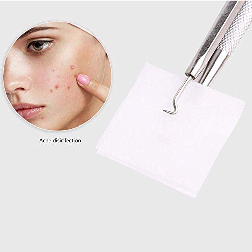 DZWJ Almohadillas de preparación de Alcohol estériles, Almohadillas de preparación de Alcohol Antiséptico Esponjas de esterilización Toallitas Limpiadoras Uso doméstico portátil 300pcs