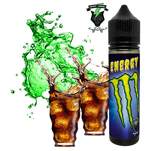 E-Liquid ENERGY GREEN | 60ML TPD | ElecVap | Sin Nicotina: 0MG | E-Liquido para Cigarrillos Electronicos - E Liquidos para Vaper 70/30