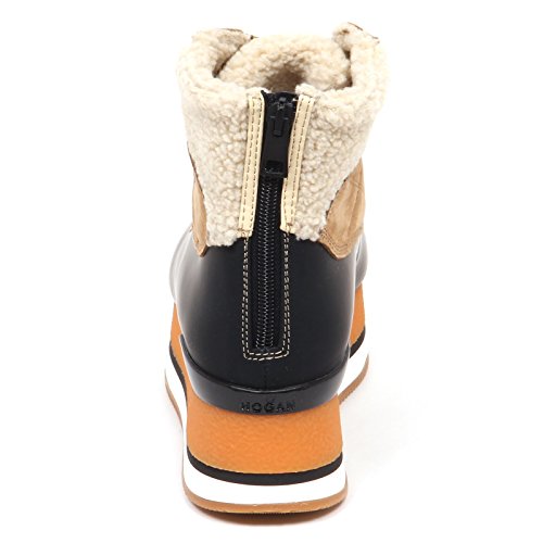 E4442 Sneaker Donna Beige/Black HOGAN H328 Scarpe Inside Eco Fur Boot Shoe Woman [37]