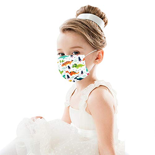 Earleye0 Protección Desechable para Impresión 3 Capas Transpirables con Elástico para Los Oídos Pack 50 unidades