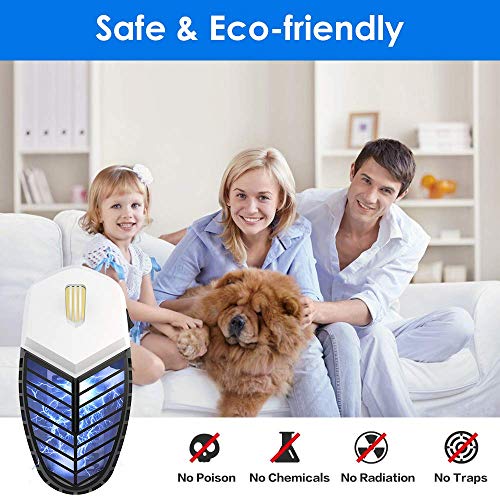 Eastshining Repelente Ultrasónico de Plagas, 2 in 1 Lámpara Antimosquitos Noche Lámpara Repelente de Insectos Interiores Control de Mosquitos Ratones Hormigas Cucarachas Moscas Polilla Arañas Pulgas