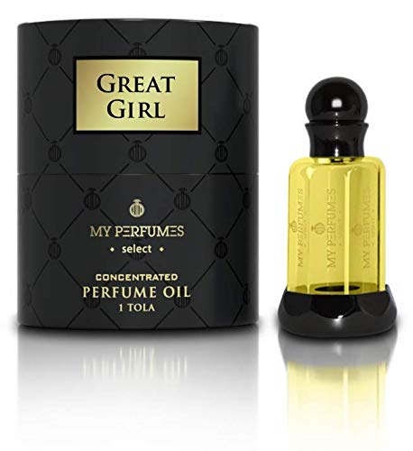 Eau de Parfum Great Girl, Perfume de Hombre, Perfume de Mujer, Perfume árabe, 100% Aceite, Sin Alcohol, Almizcle Halal, Attar Oriental, Botella Roll-on 12ML Notas: Fruité, Floral, Boisé