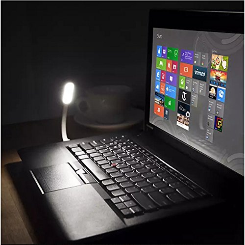 EBYPHAN 8 Colores Flexible Luz LED USB, Mini Lámpara LED USB, Luz de Teclado para Laptop Computadora, Luz USB para Ordenador Portátil, Luz de Lectura Ajustable