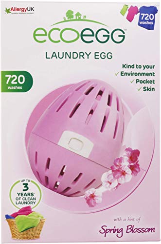 Ecoegg - Detergente ecológico en Perlas para Lavar la Ropa (hasta 720 Lavados, Aroma de Flores), diseño de Huevo