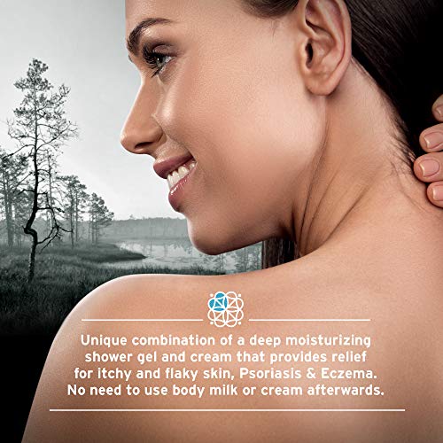 Eczema Body Wash & Cream 2in1-100% Natural pH Balancing Acids y aceite de oliva Crema de ducha. Tratamiento hidratante profundo sin sulfato para pieles muy secas y con picazón