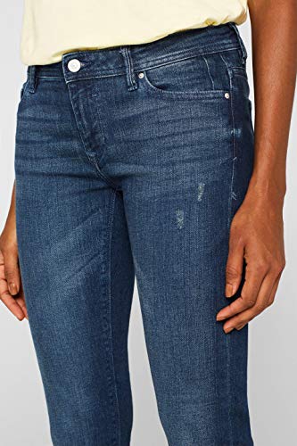 edc by Esprit 999cc1b807 Vaqueros Slim, Azul (Blue Dark Wash 901), W30/L32 (Talla del Fabricante: 30/32) para Mujer
