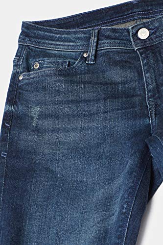 edc by Esprit 999cc1b807 Vaqueros Slim, Azul (Blue Dark Wash 901), W30/L32 (Talla del Fabricante: 30/32) para Mujer