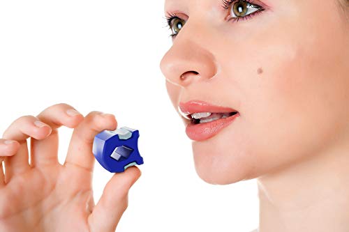 Ejercitador de mandíbula (nivel medio rojo) - Tóner de mandíbula y facial - Senderismo Fitness