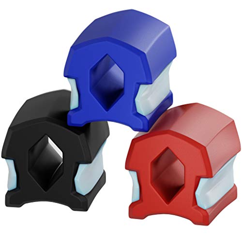 Ejercitador de mandíbula (nivel medio rojo) - Tóner de mandíbula y facial - Senderismo Fitness