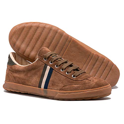 El Ganso Zapatillas Deportivas para Hombre. Match, Berliner y Low-Top. Sneaker Walking Unisex ((Match) Brown Suede, Numeric_43)