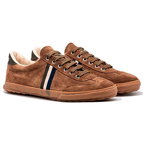 El Ganso Zapatillas Deportivas para Hombre. Match, Berliner y Low-Top. Sneaker Walking Unisex ((Match) Brown Suede, Numeric_43)