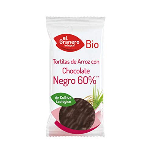 El Granero Integral Tortitas de Arroz con Chocolate Negro 60% Bio - 100 gr