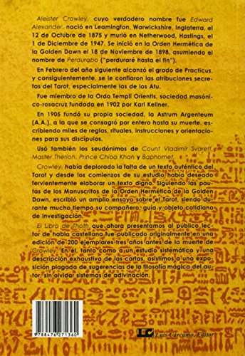 El libro de Thoth: (Tarot Egipcio) (Fuera De Coleccion)