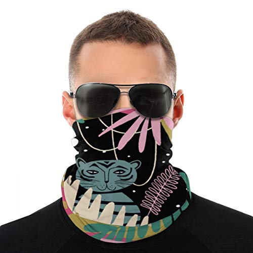 El Patrón De Colores Sin Fisuras Con El Tigre En La Selva. Textil, Decoración De Blogs, Diadema Sin Costuras Con Pancartas, Bandanas, Cinta Mágica Para La Cabeza, Tubo De Polaina Elástica Para El Cuel