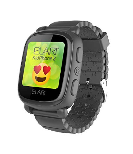 Elari KidPhone 2 Reloj Inteligente Negro TFT 3,66 cm (1.44") Móvil GPS (satélite) - Relojes Inteligentes (3,66 cm (1.44"), TFT, GPS (satélite), Móvil, Negro)