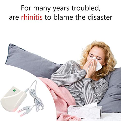 Eléctrico Instrumento Terapéutico De Rinitis Herramienta De Monitor De Salud Picor Nasal Sinusitis Estornudos Tratamiento De Dispositivo Rinitis Sin Dolor Pulso De Baja Frecuencia Masajeador De Nariz