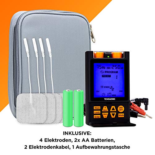 Electroestimulador TENS antidolor EMS musculación - Aparato TC32 Combo - 12 programas