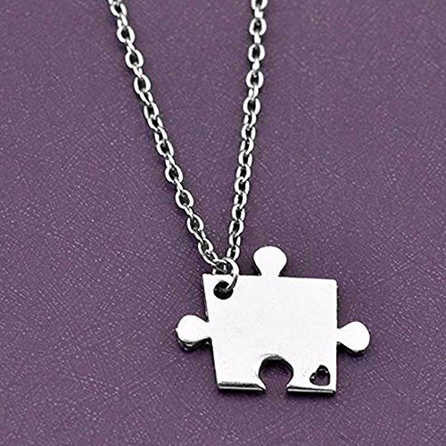 Elegant Rose Conjuntos de 4 Unidades Aleación Collares Best Friends Forever and Ever Mejores Amigos para Siempre con Patrón de Corazón Collar Creativo Regalo para Amigos Niñas