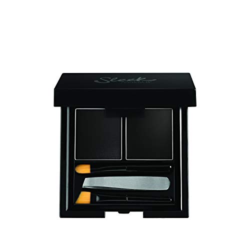 Elegante Kit Cejas Maquillaje Negro 3,8 g, Paquete 1er (1 x 4 g)