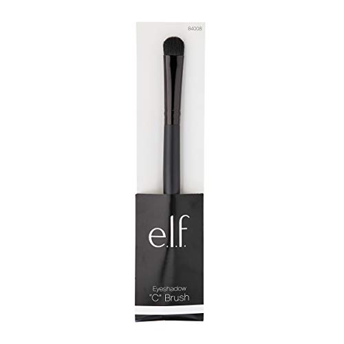 e.l.f. 84008 brocha de maquillaje facial - Brochas de maquillaje faciales (Blender brush, Redondeado, Sintético, Negro, Mujeres, 1 pieza(s))