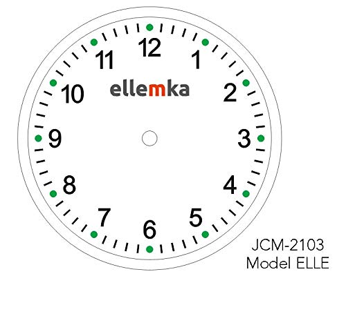 Ellemka JCM-2103 Elle - Reloj de bolsillo analógico para enfermeros, mecanismo de cuarzo, correa de plástico ABS con clip, color azul claro