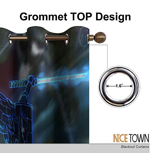 Elliot Dorothy - Cortinas opacas (72 x 63 cm), diseño de personaje de Naruto