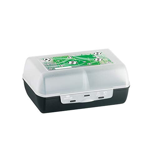 Emsa 518140 - Set botella de agua y fiambrera fútbol para niños de Tritan