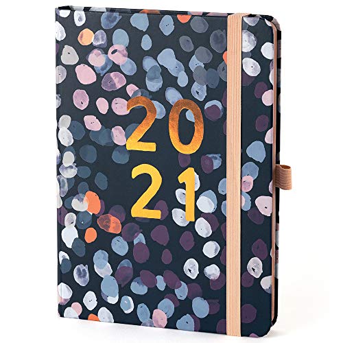 (en inglés) Agenda 2021 A5 Perfect Year de Boxclever Press con pestañas. Planificador semanal enero-dic’21. Agenda semana vista con páginas de planificación mensual, páginas para notas y más.