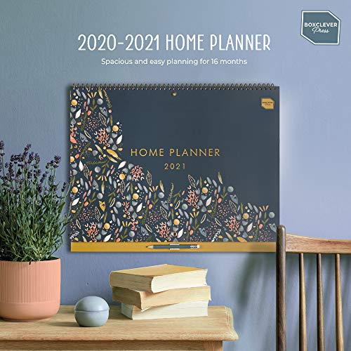 (en inglés) Boxclever Press Home Planner Calendario 2020 2021 pared. Calendario 2020 2021 de año académico con mucho espacio. Planificador mensual empieza en septiembre 20 - diciembre 21.