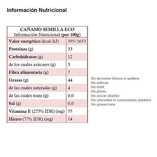 Energy Feelings Semilla de Cáñamo Ecológico, XXL - 3 unidades