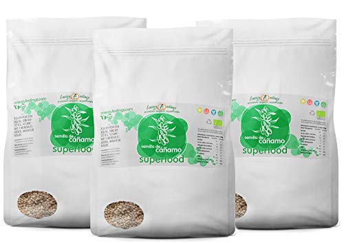 Energy Feelings Semilla de Cáñamo Ecológico, XXL - 3 unidades