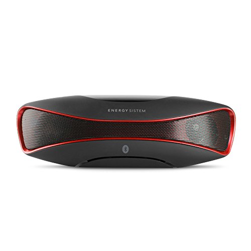 Energy Sistem Music Box BZ3 Altavoz portátil Bluetooth (6W, Radio FM, Lector USB/SD, Display retroiluminado) - Negro y Rojo