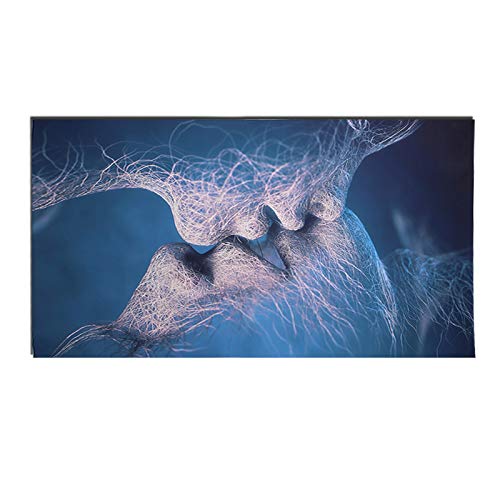Enet - Lienzo decorativo (60 x 100 cm), diseño de beso