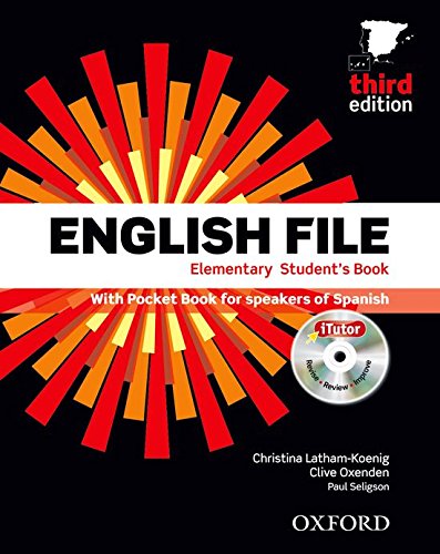 English File Elementary, Third Edition (Student's Book ,  Pocket Book, iTutor DVD, Workbook with Key and iCheck CD, Vocabulary Checker) (English File Third Edition)