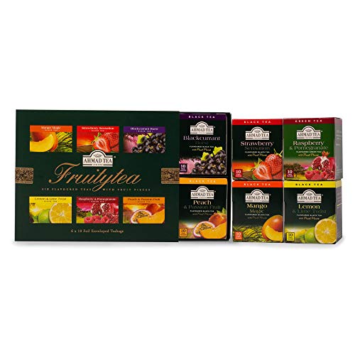 English Teas Selection Pack "Fruitytea" - A Selection of Six Fruit Flavoured Teas, 6 x 10 Foil Enveloped Teabags - 1272