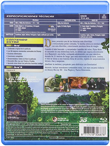 Enredados (Combo BR + BR 3D) [Blu-ray]